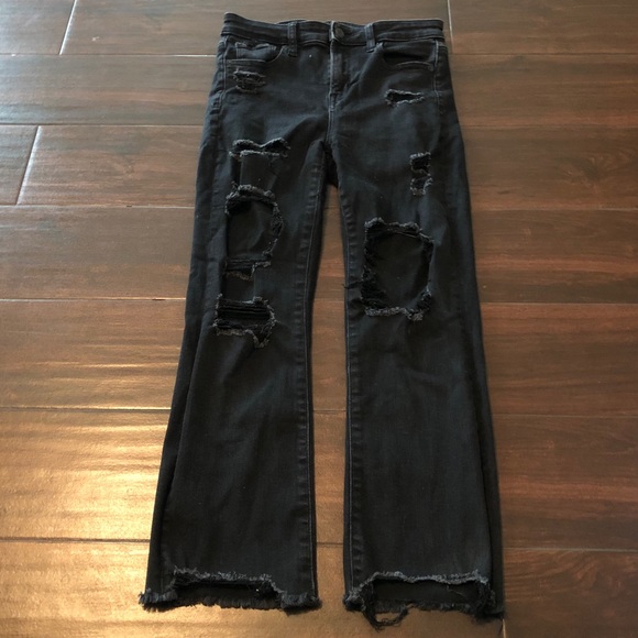American Eagle Outfitters Denim - American Eagle Ripped Crop Jeans